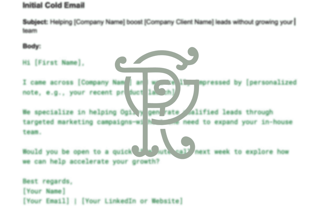 Initial Cold Email Strategy - Image 1